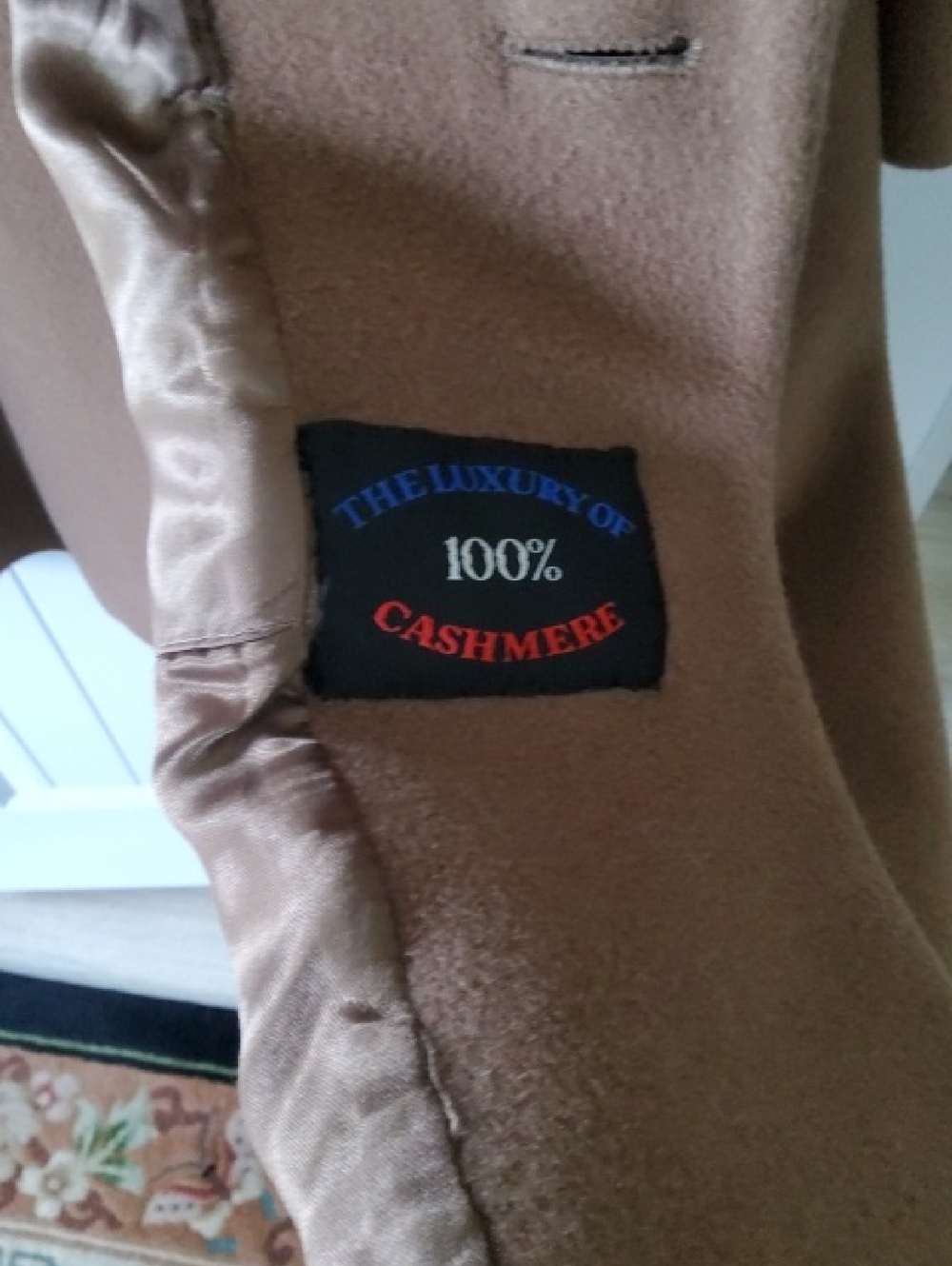 100% Cashmere Coat - Camel 48 R - Picture 2 of 16